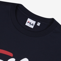 Fila Crayon Logo - Miesten Poolopaita - Laivastonsininen | FI-71459